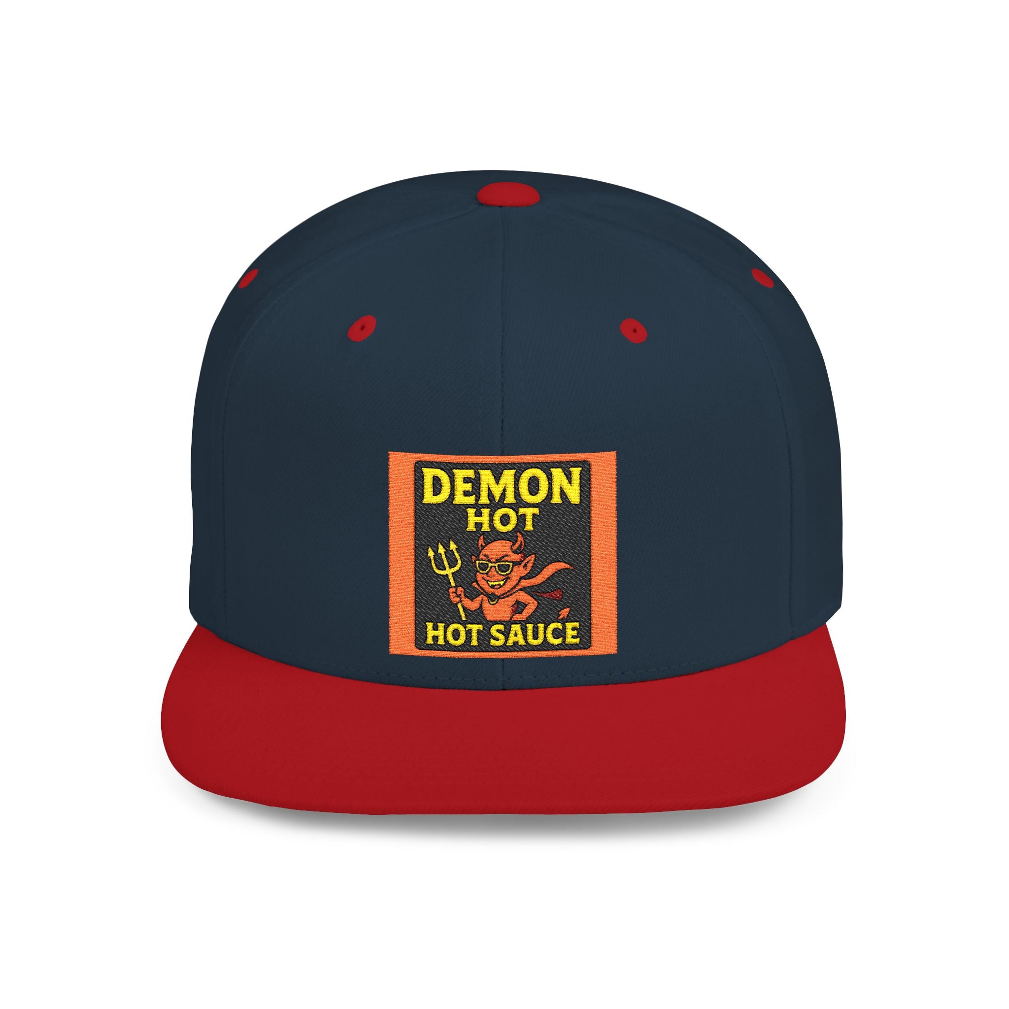 Demon Hot Sauce Flat Bill Snapback Cap