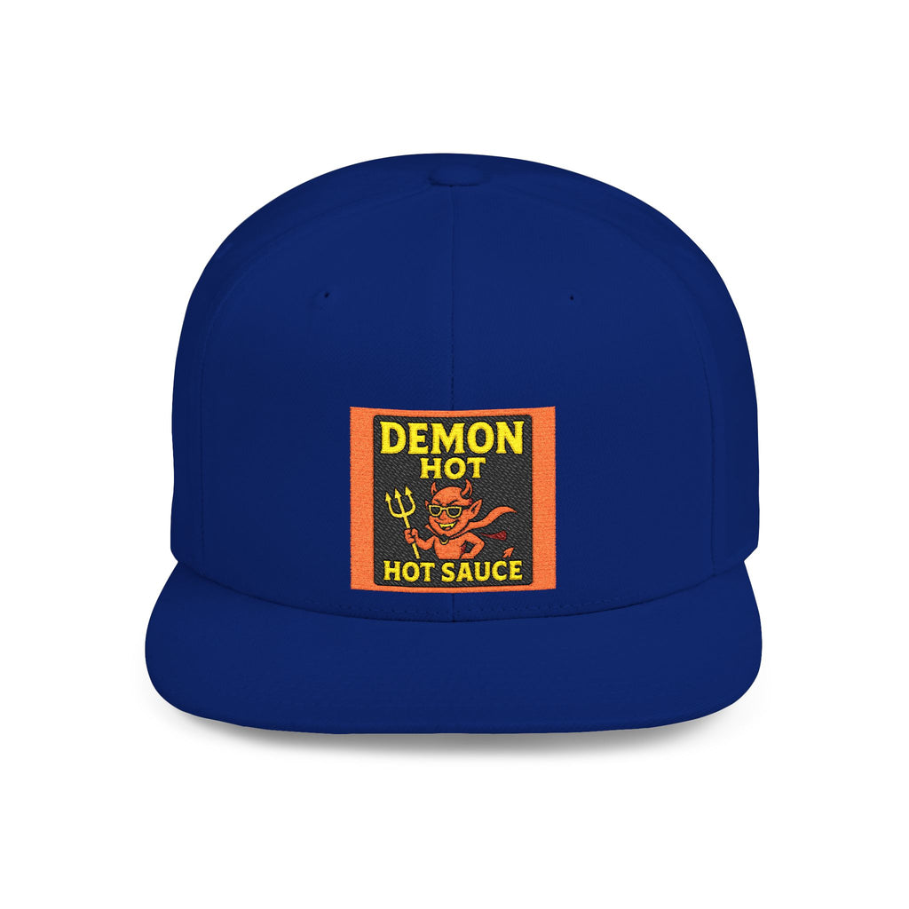 Demon Hot Sauce Flat Bill Snapback Cap