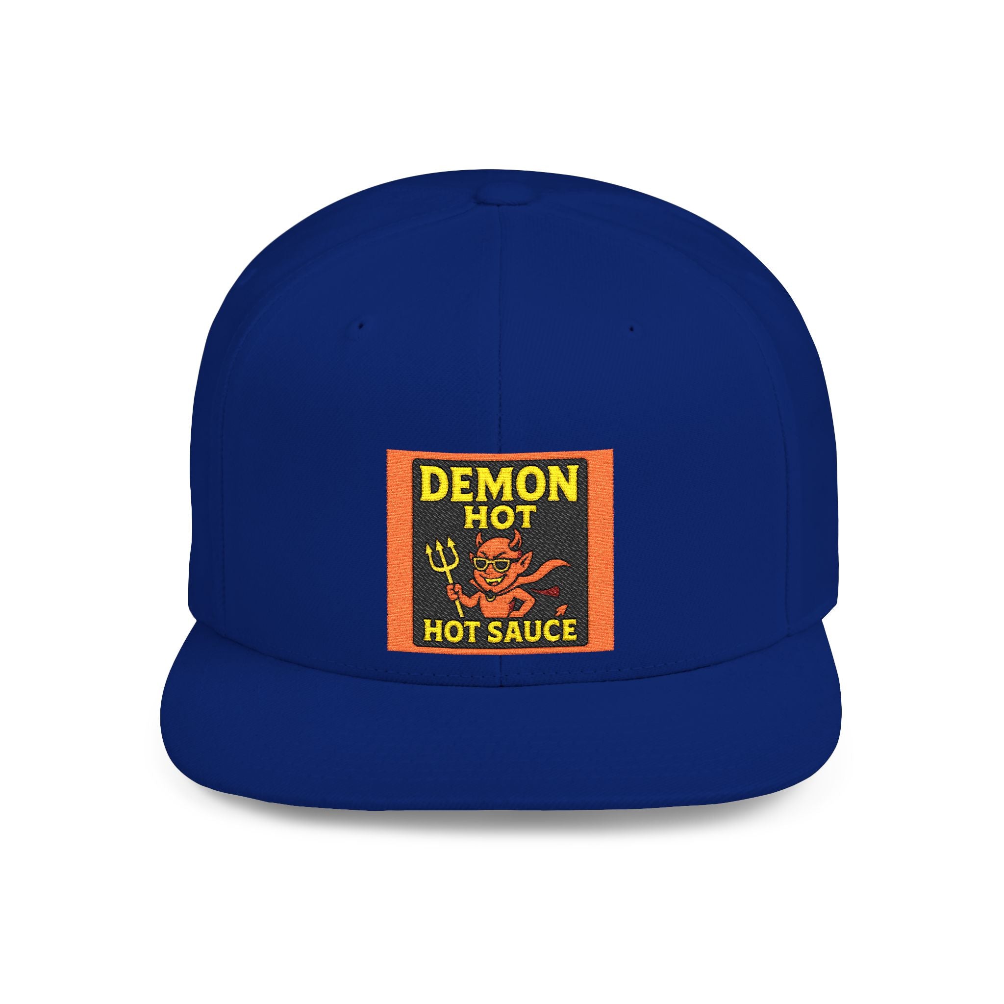 Demon Hot Sauce Flat Bill Snapback Cap