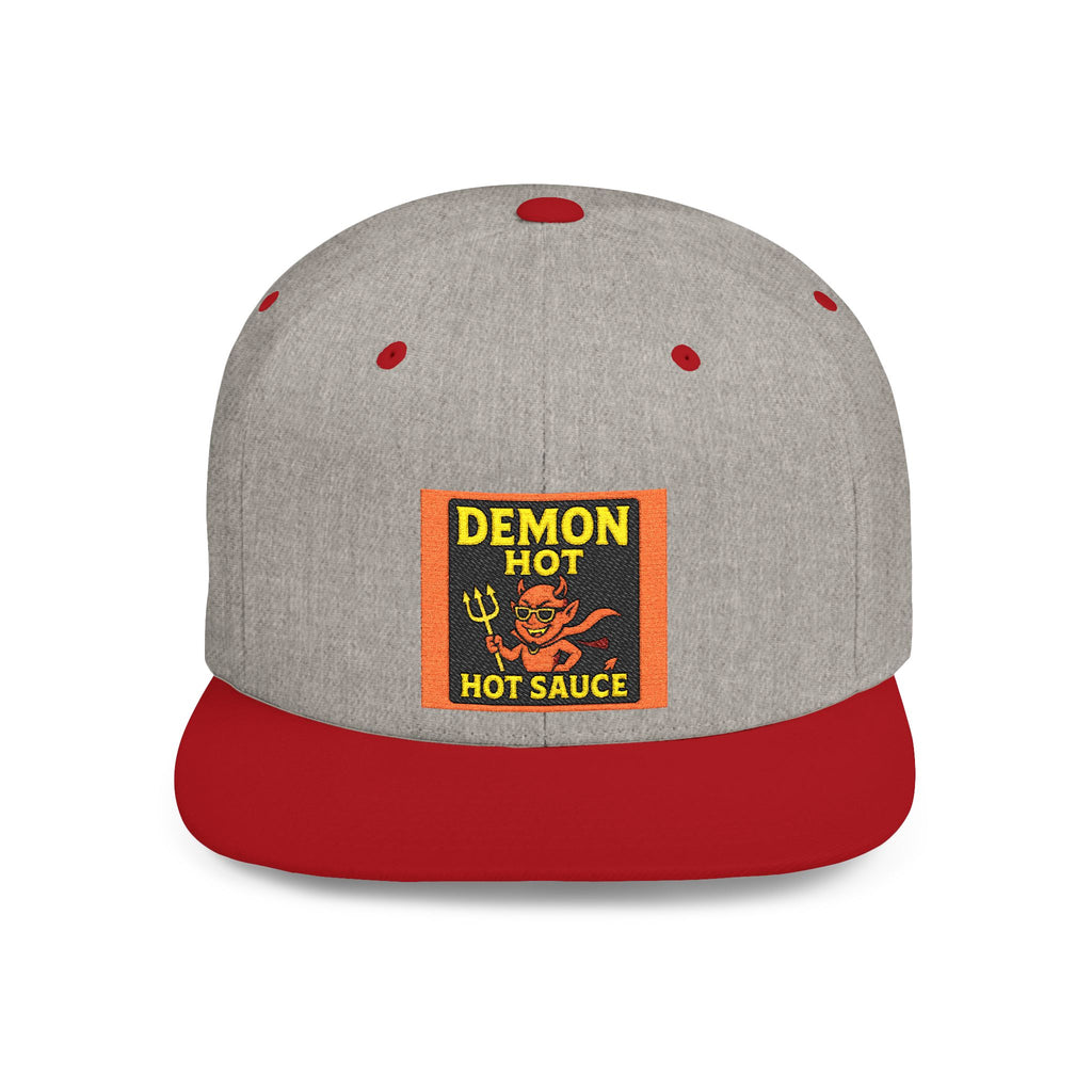 Demon Hot Sauce Flat Bill Snapback Cap