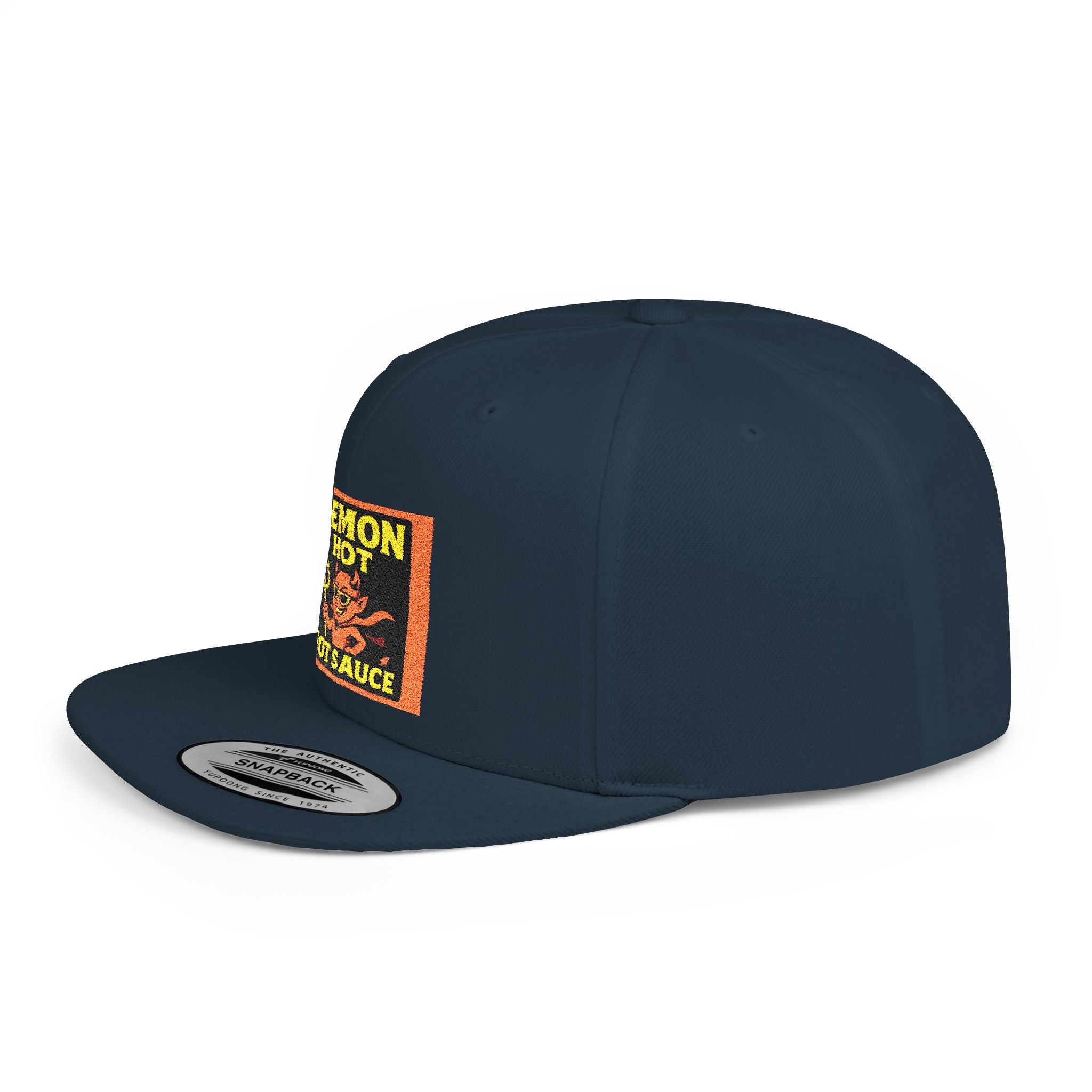 Demon Hot Sauce Flat Bill Snapback Cap