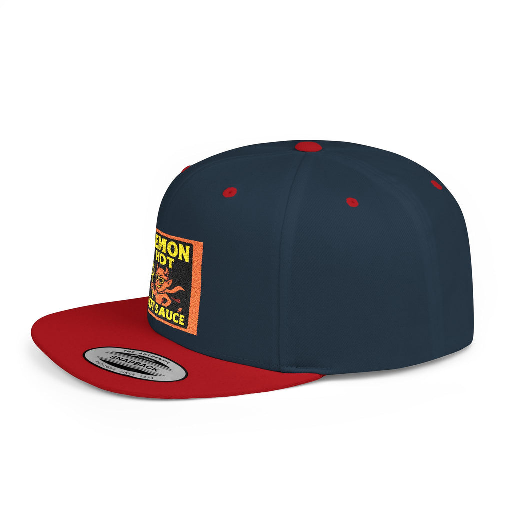 Demon Hot Sauce Flat Bill Snapback Cap