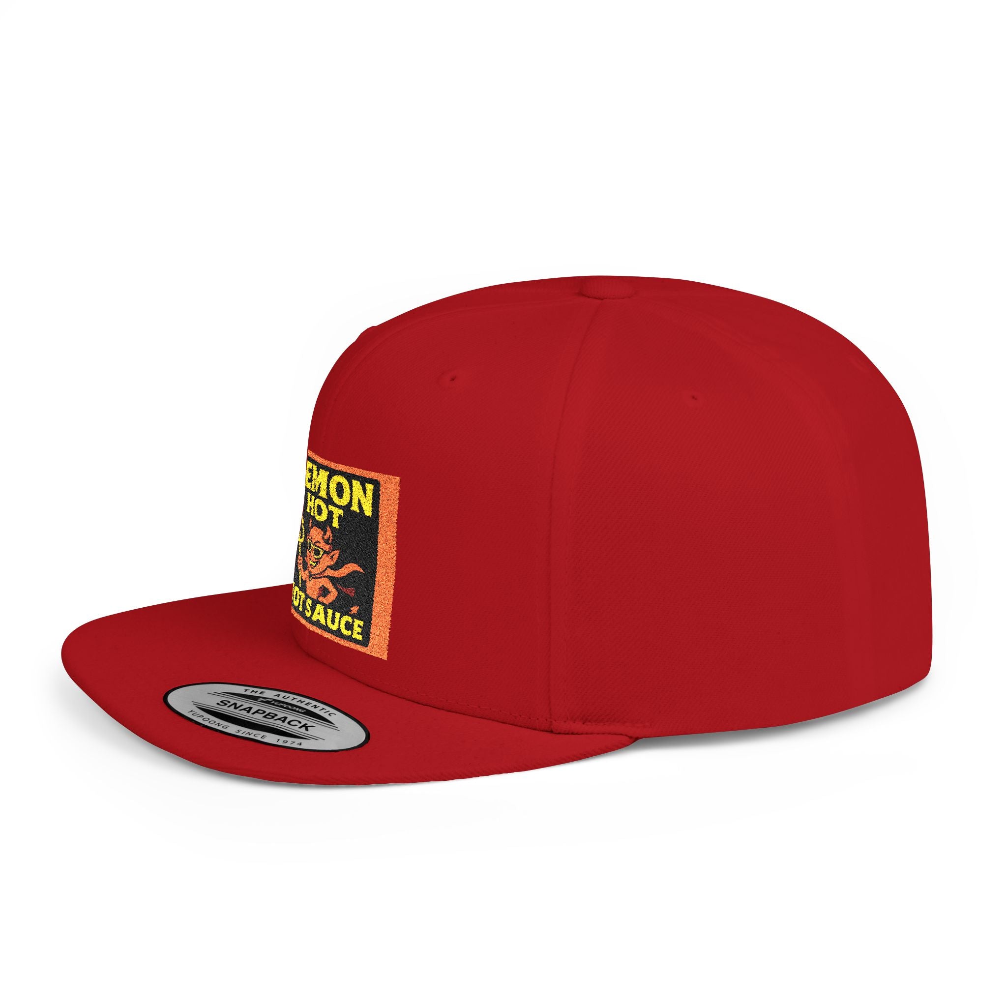Demon Hot Sauce Flat Bill Snapback Cap