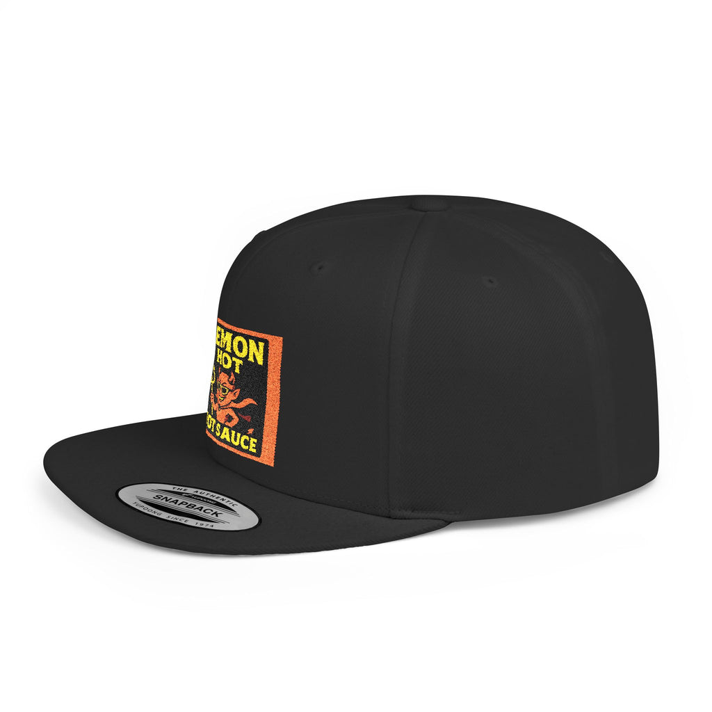 Demon Hot Sauce Flat Bill Snapback Cap