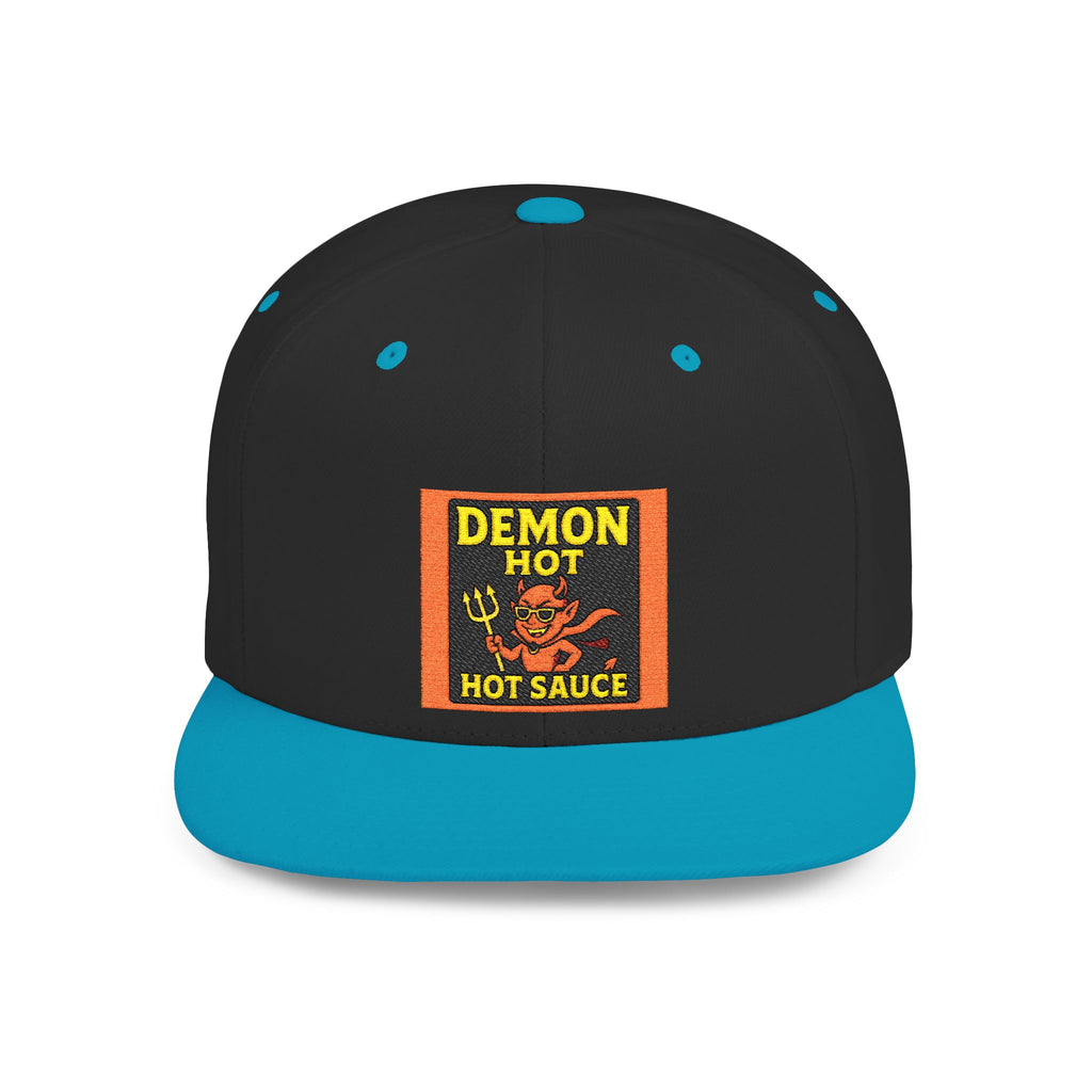 Demon Hot Sauce Flat Bill Snapback Cap