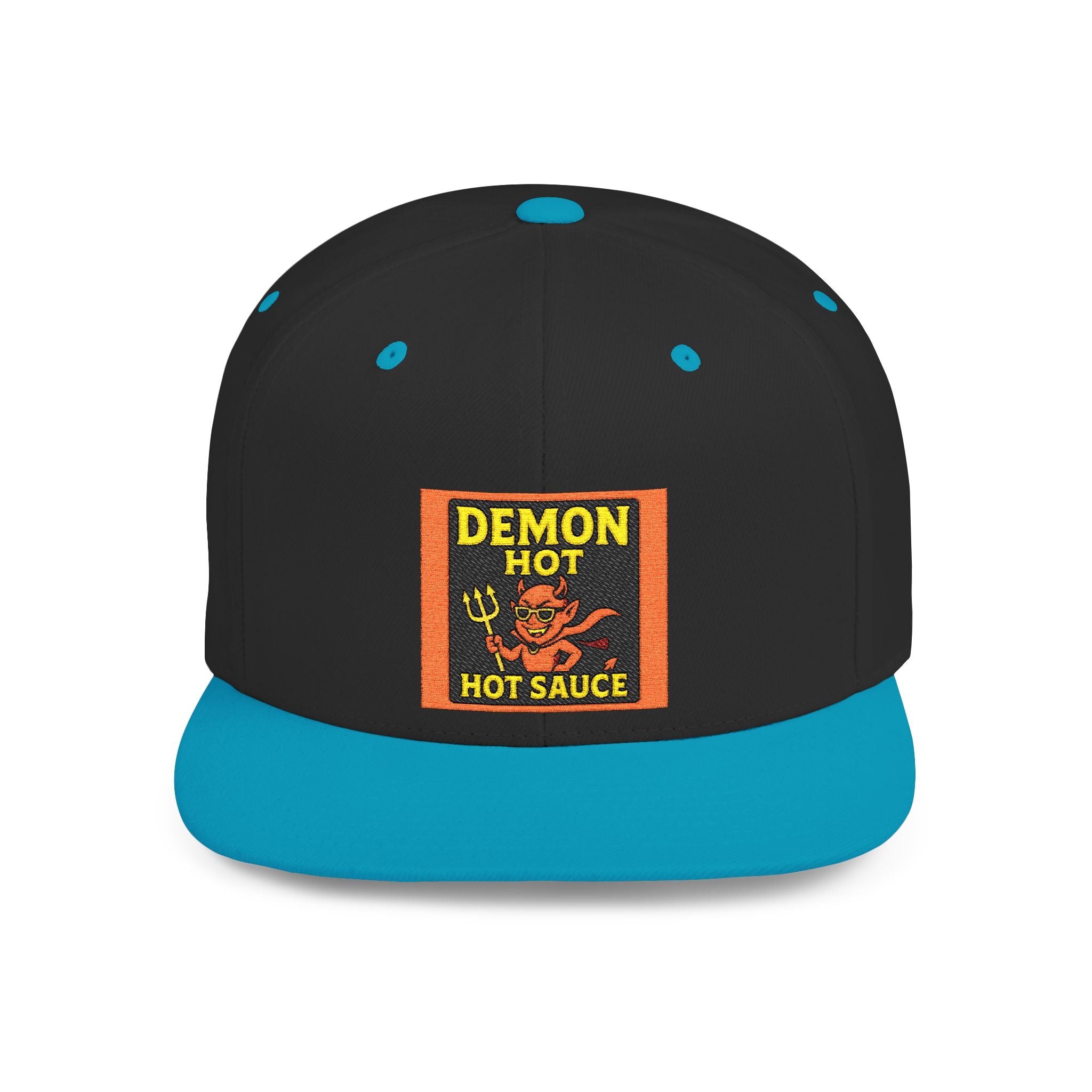 Demon Hot Sauce Flat Bill Snapback Cap