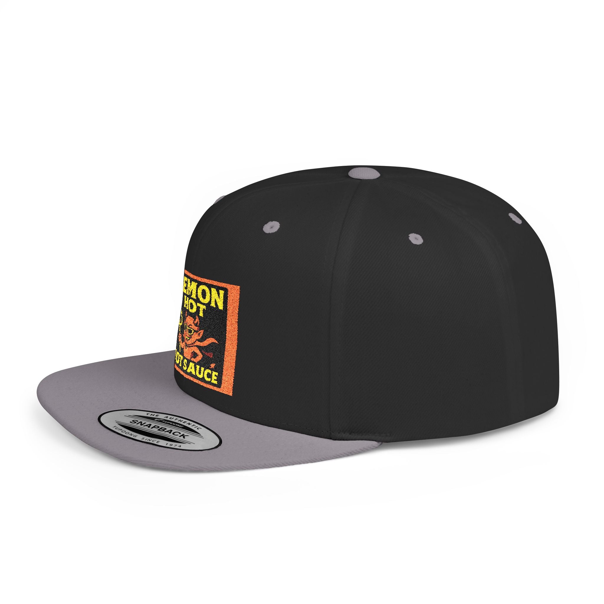 Demon Hot Sauce Flat Bill Snapback Cap