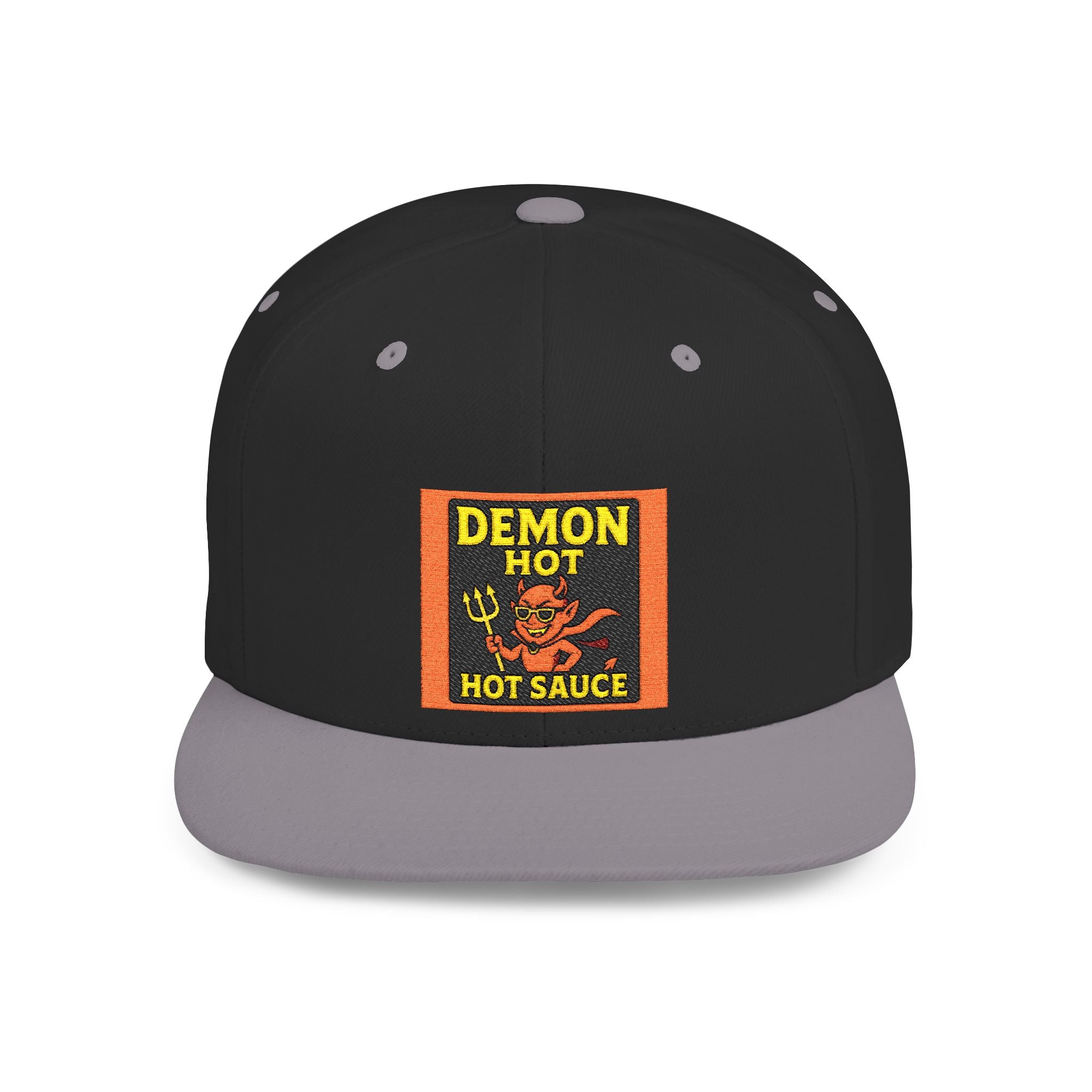 Demon Hot Sauce Flat Bill Snapback Cap