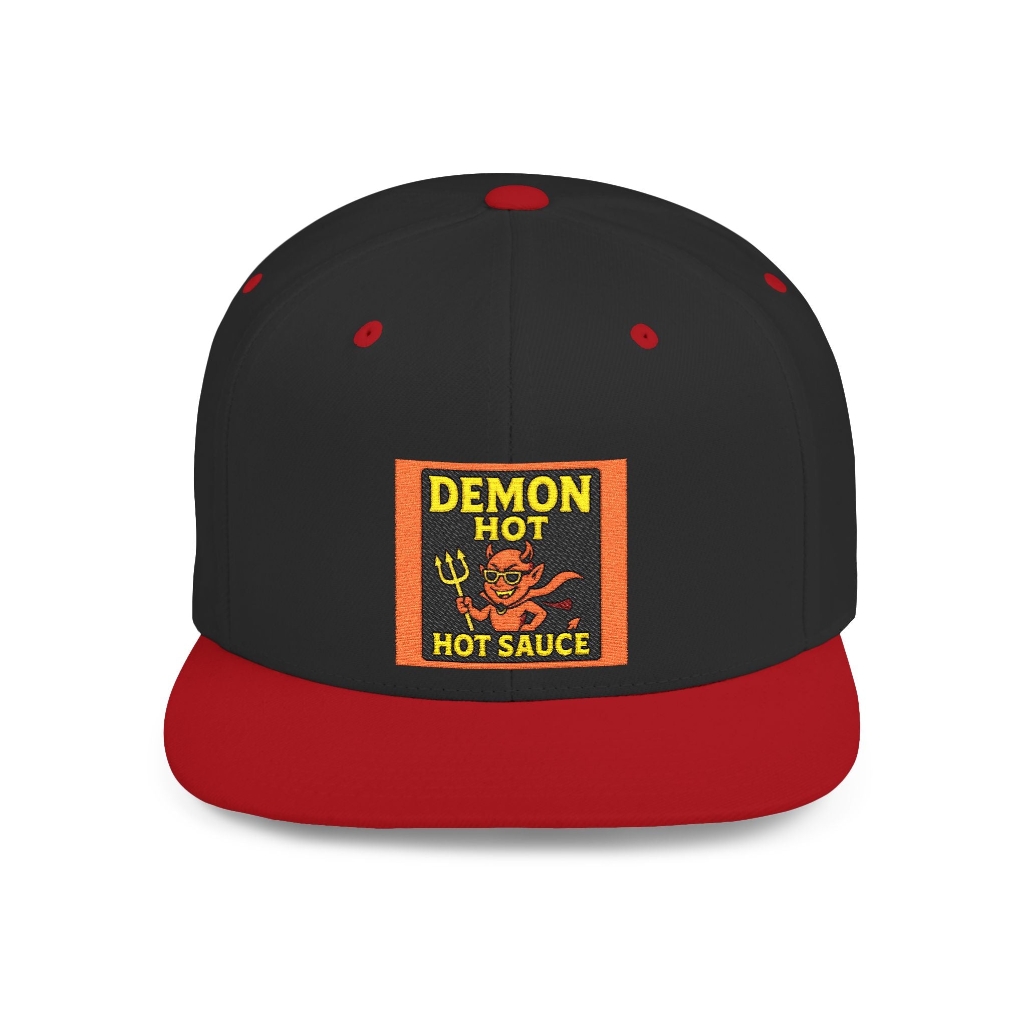 Demon Hot Sauce Flat Bill Snapback Cap