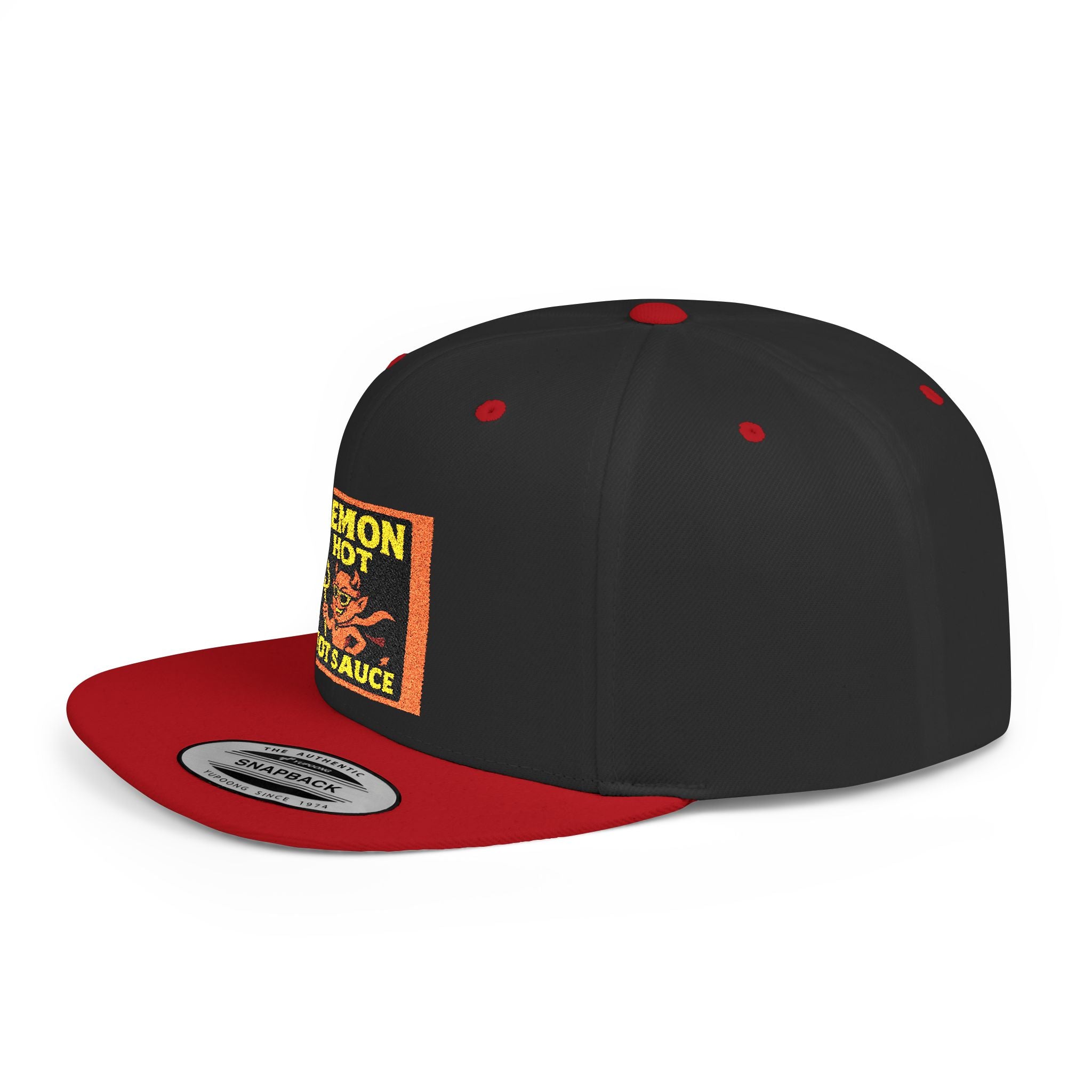 Demon Hot Sauce Flat Bill Snapback Cap