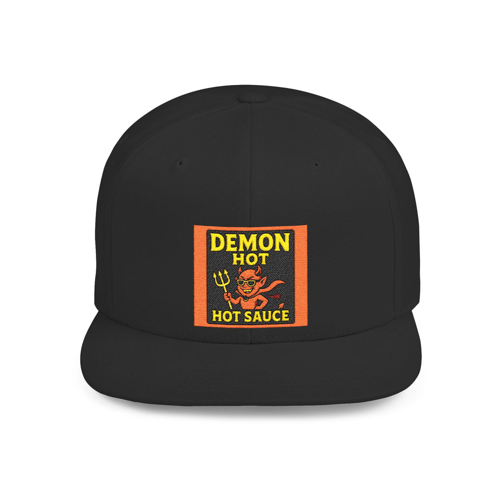 Demon Hot Sauce Flat Bill Snapback Cap