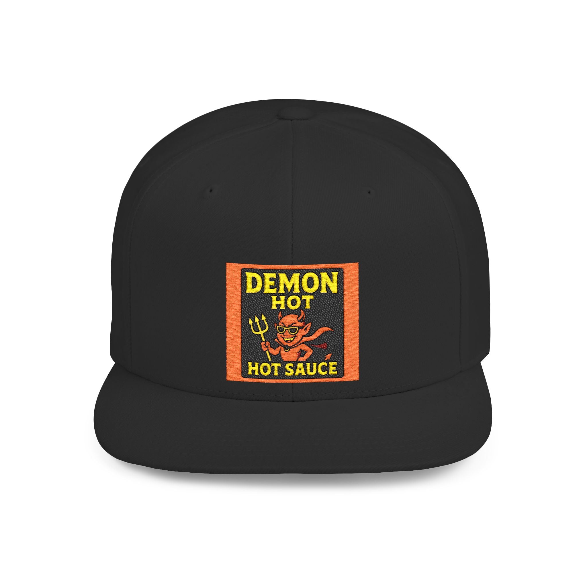 Demon Hot Sauce Flat Bill Snapback Cap
