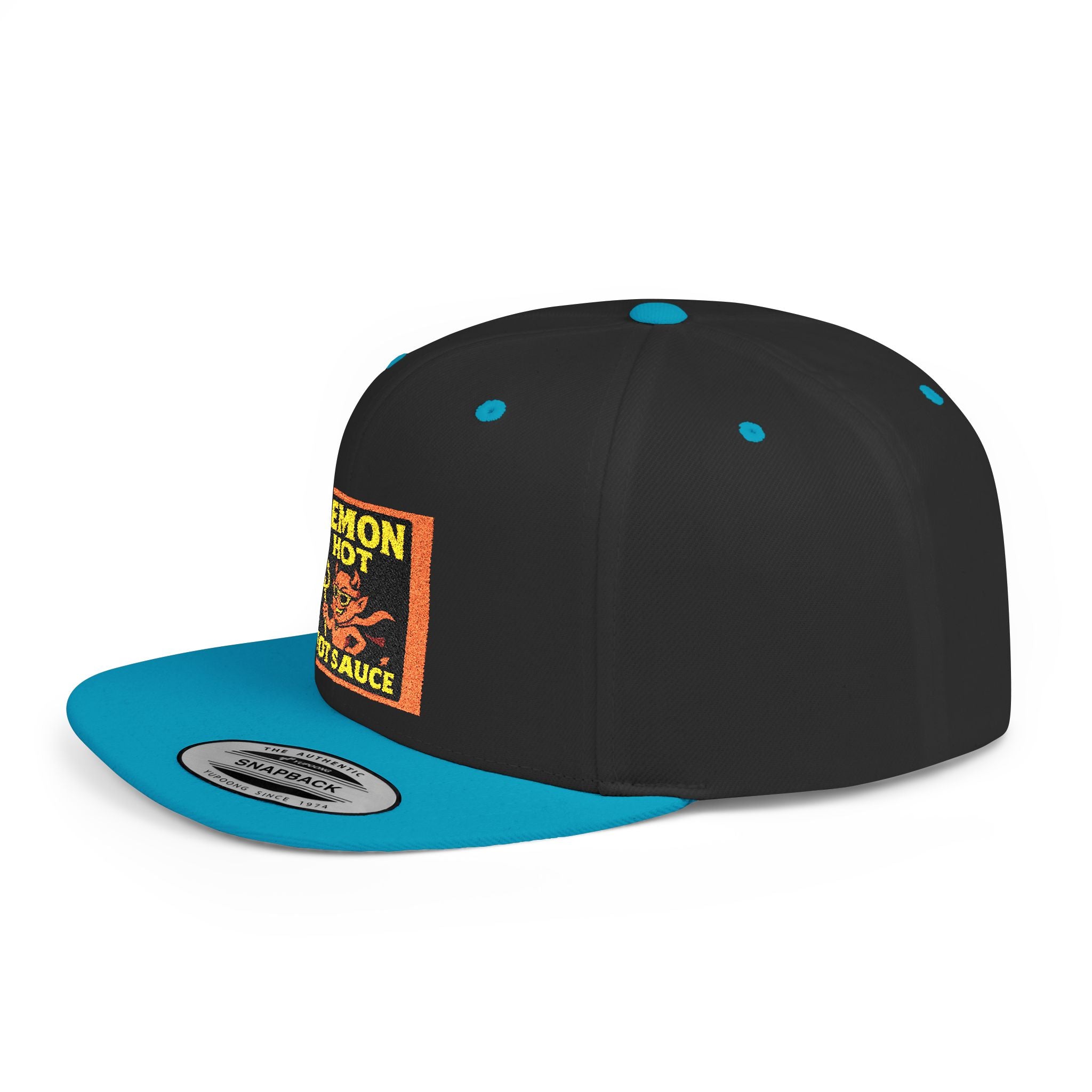 Demon Hot Sauce Flat Bill Snapback Cap