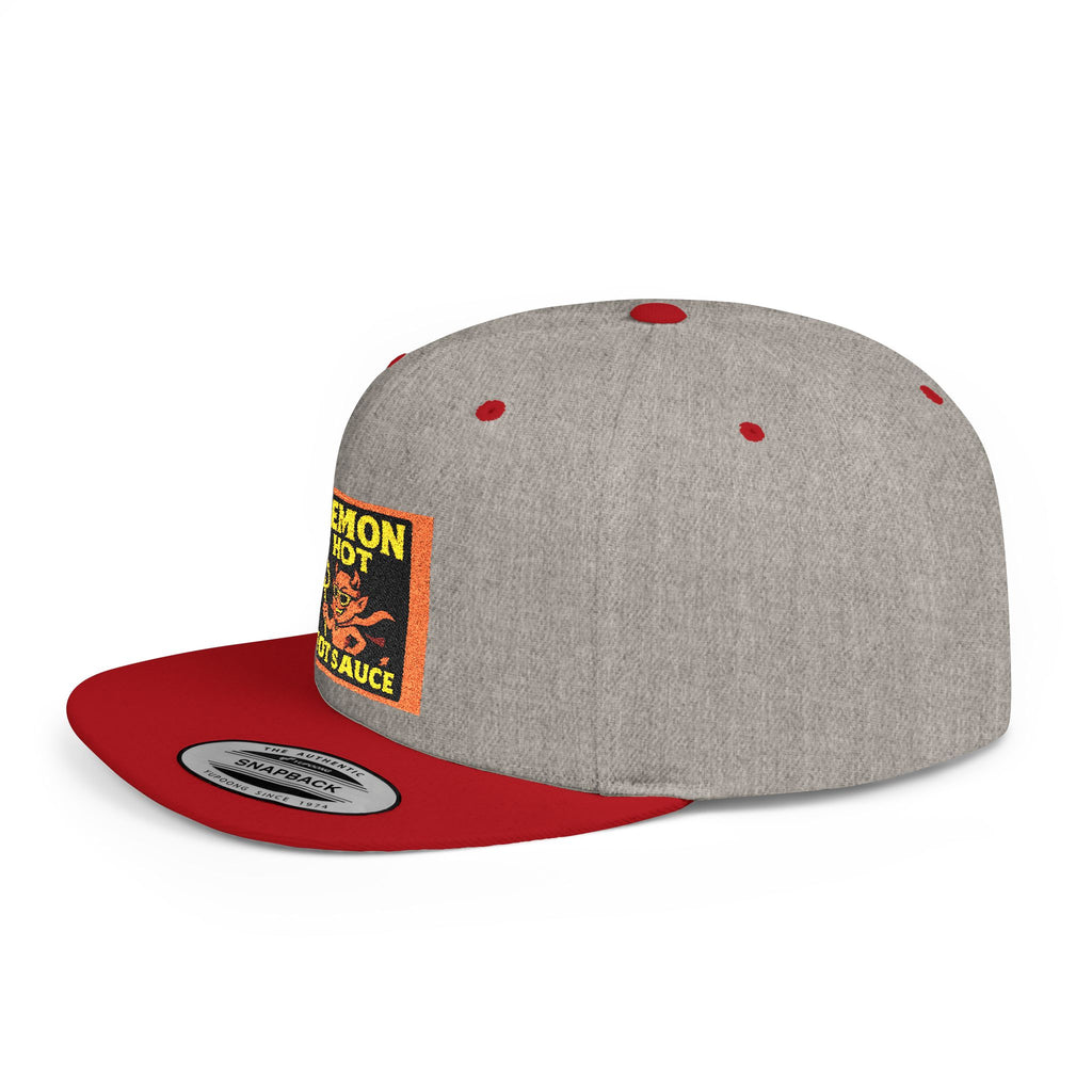 Demon Hot Sauce Flat Bill Snapback Cap