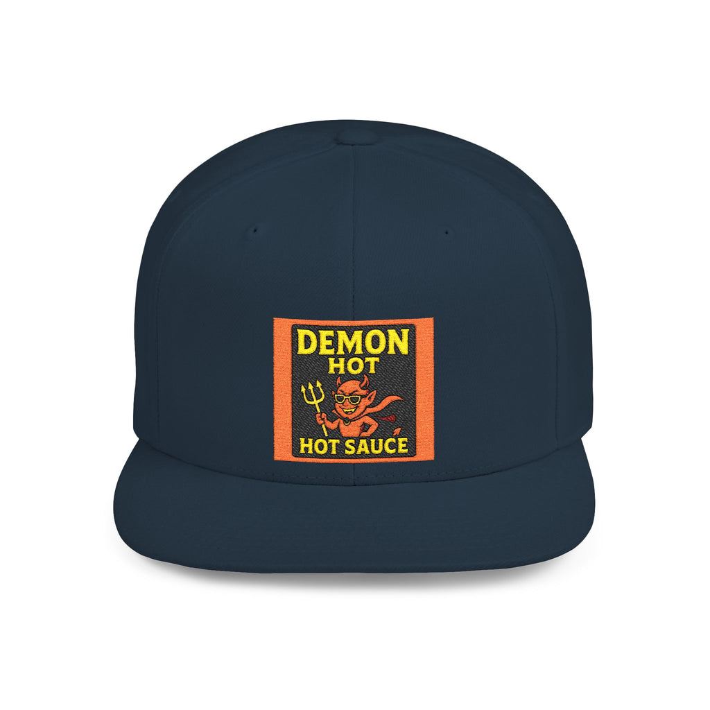 Demon Hot Sauce Flat Bill Snapback Cap