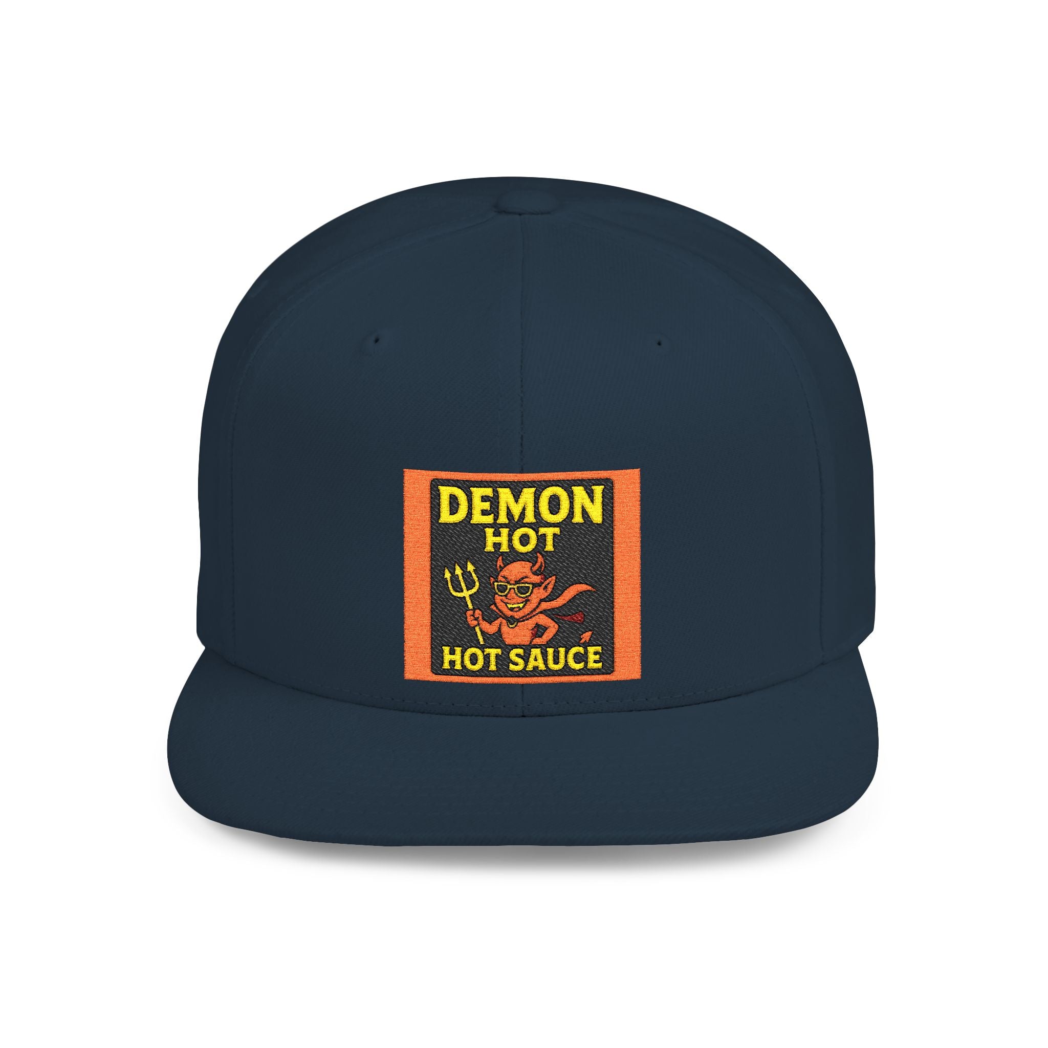 Demon Hot Sauce Flat Bill Snapback Cap
