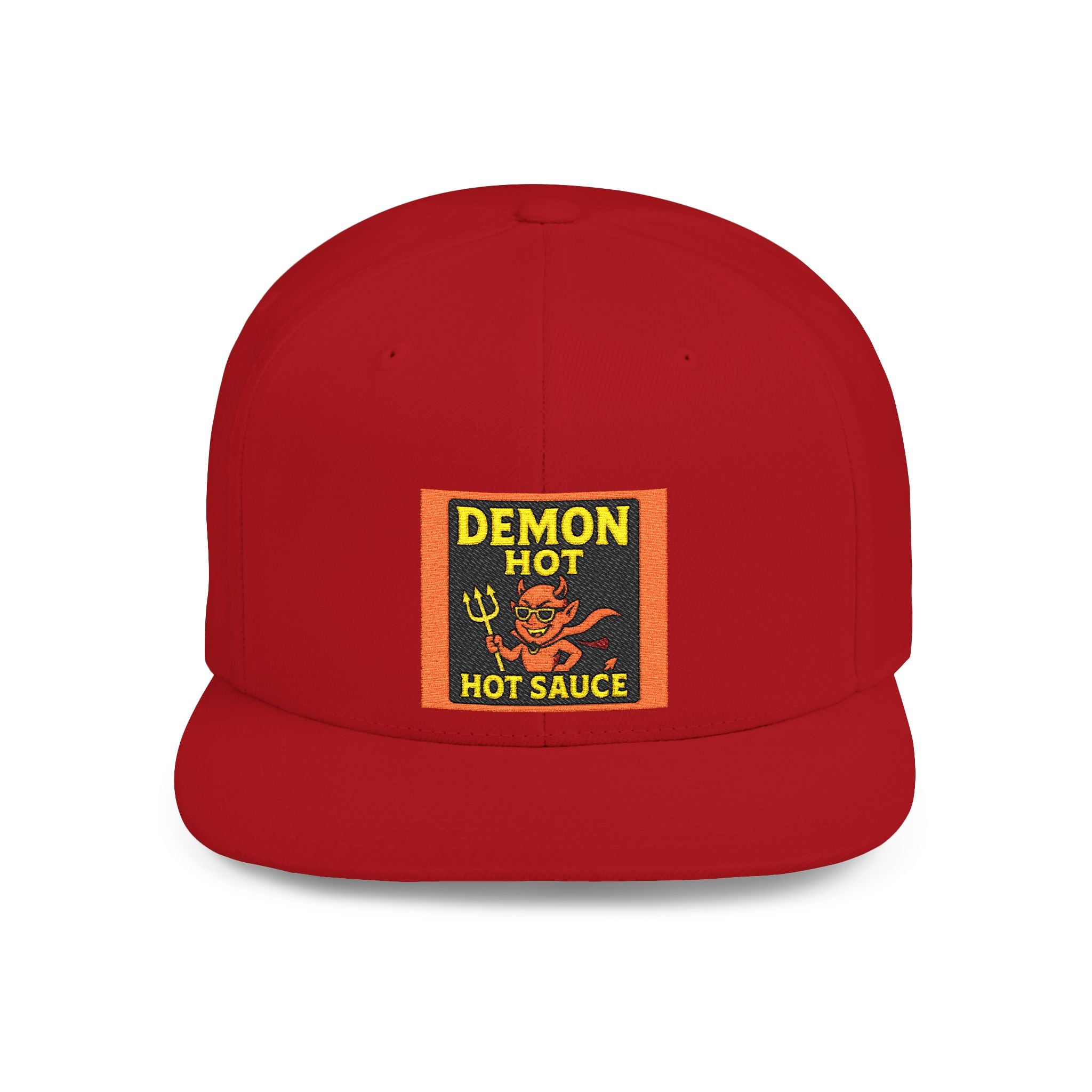 Demon Hot Sauce Flat Bill Snapback Cap