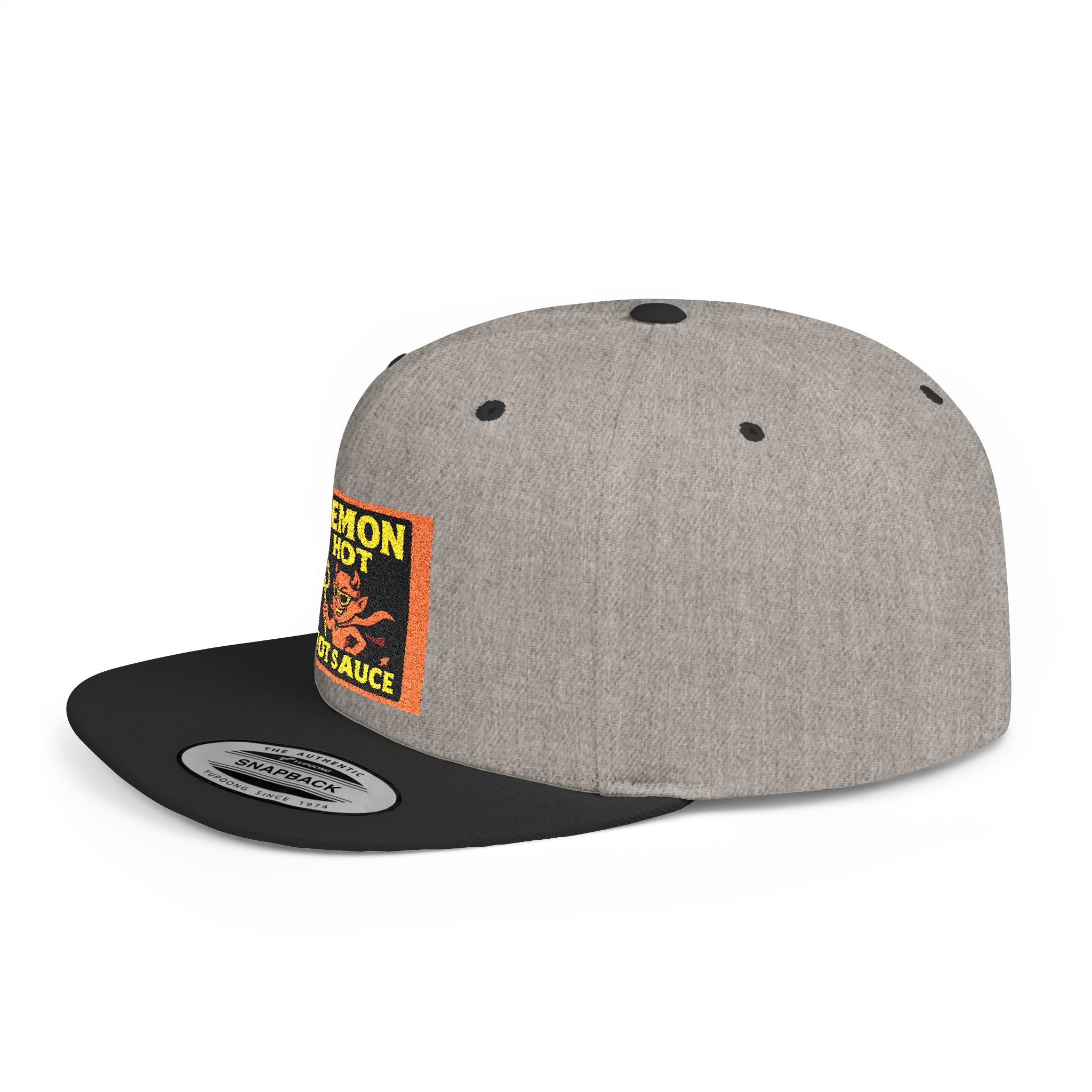 Demon Hot Sauce Flat Bill Snapback Cap